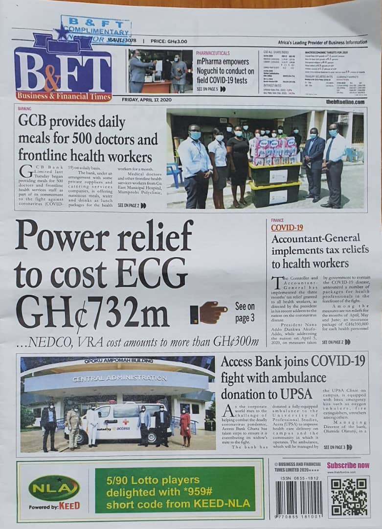 Today’s front pages: Friday, April 17, 2020