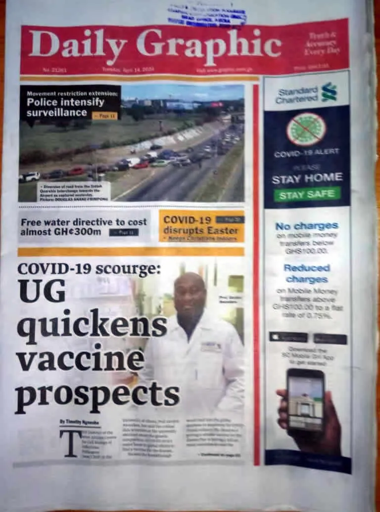 Today’s front pages: Tuesday, April 14, 2020
