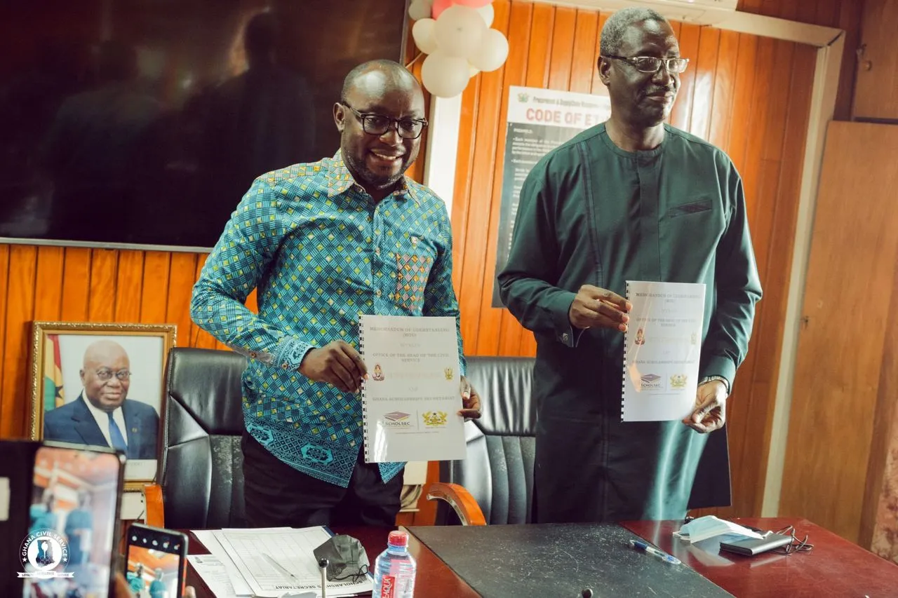 Ghana Scholarship Secretariat, Civil Service sign MoU to train civil servants