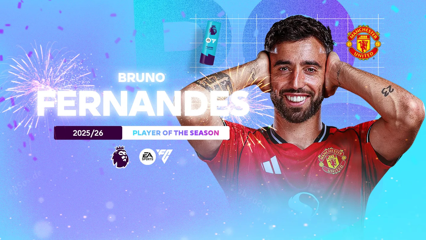 Fernandes named Premier League player of season