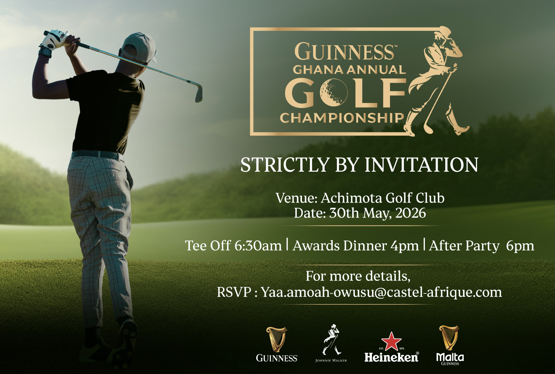 Guinness Ghana Annual Golf Championship set for May 30 at Achimota Golf Club