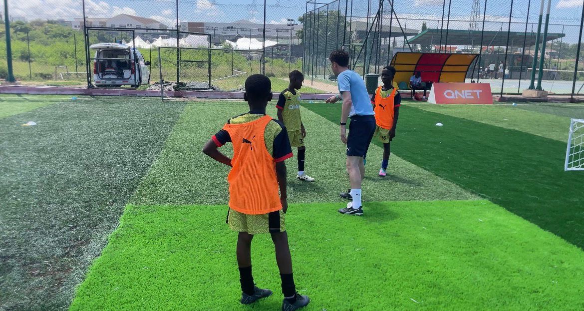 QNET, Manchester City host grassroots football clinic in Ghana