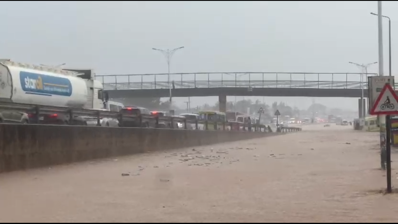 Accra floods disrupt business activities as traders, trucks are stranded on major roads