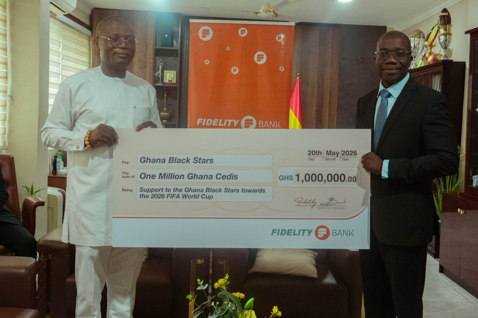 Fidelity Bank donates GH¢1m to Black Stars World Cup Fund
