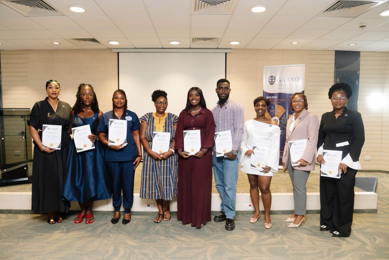GAAMP inducts first members, pushes for higher standards in Ghana’s aesthetic industry