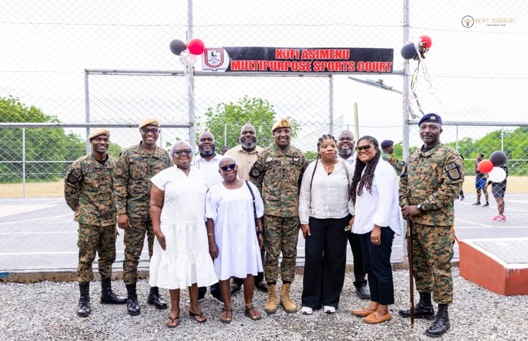Kofi Asimenu Foundation donates state-of-the art multi-purpose sports court to Ghana Armed Forces