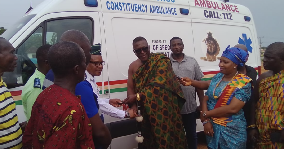 Chief of Adidome repairs, hands over ambulance