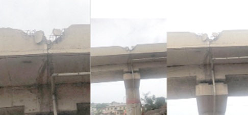 Dangerous structural defects on Mallam interchange