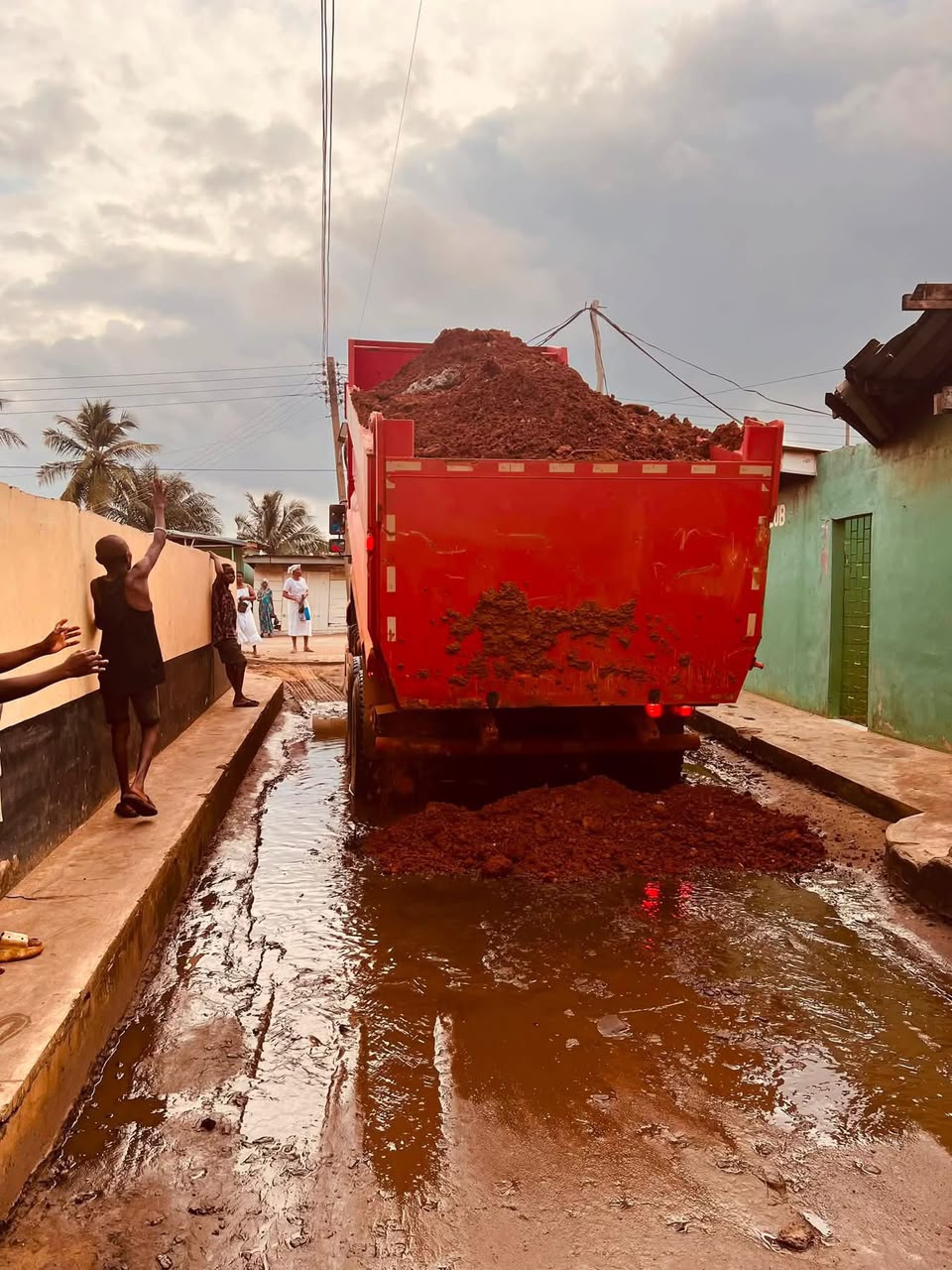 Flood-damaged Aflao Market road prompts temporary intervention as calls grow for permanent fix