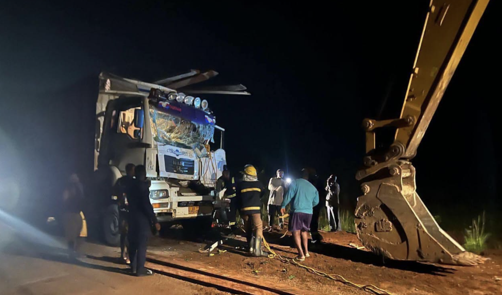 GNFS rescues trapped victim after Kpetoe-Sarakope road collision