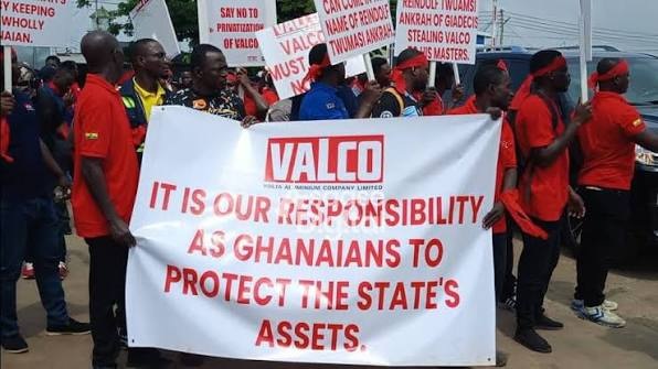 ICU-Ghana protests alleged VALCO sale, vows to protect jobs