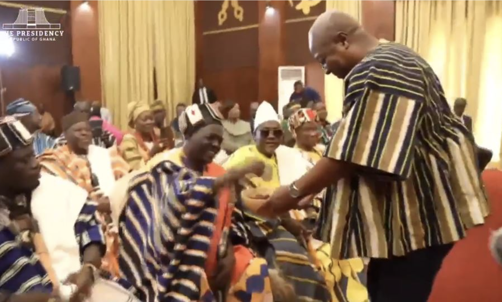 Mahama hosts Upper West Regional House of Chiefs at Presidency