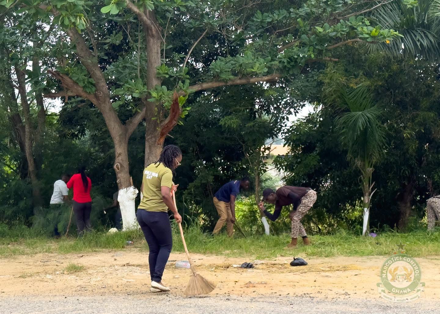 NACOC management, staff join nationwide clean-up exercise