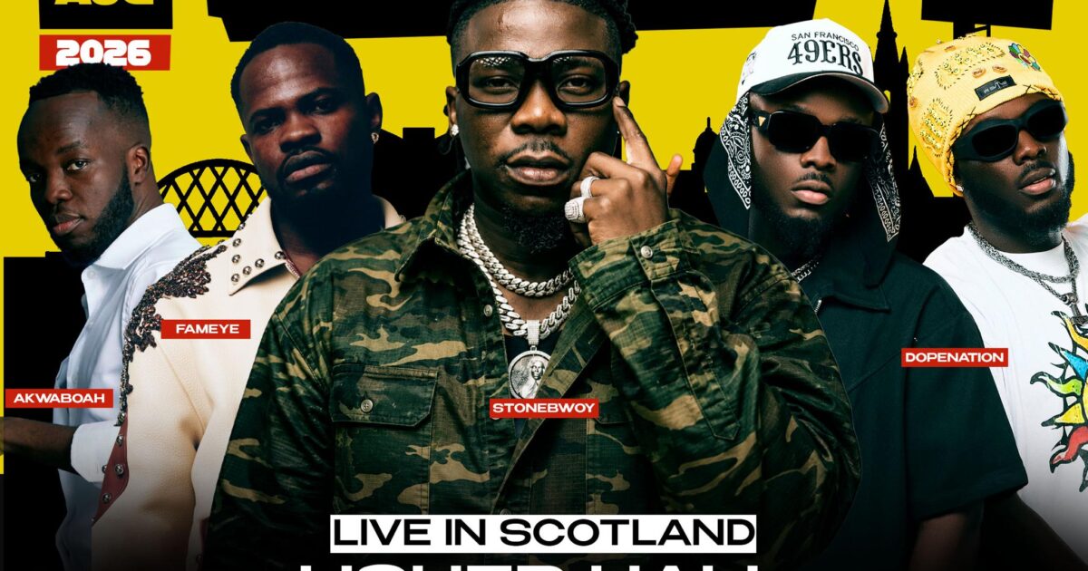 Stonebwoy, Fameye, DopeNation and Akwaboah to headline Ghana for Gold concert in Scotland on August 1