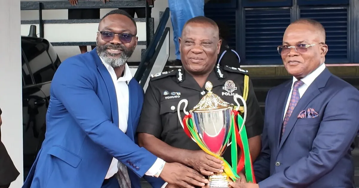 Democracy Cup trophy tour reaches Police Headquarters, NCCE ahead of Kotoko-Hearts clash