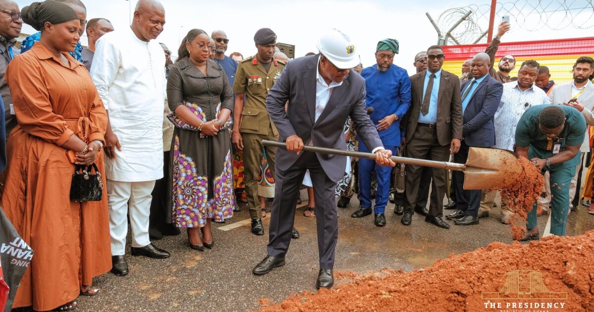 Photos: Mahama cuts sod for seven-storey car park, commercial complex at Accra International Airport