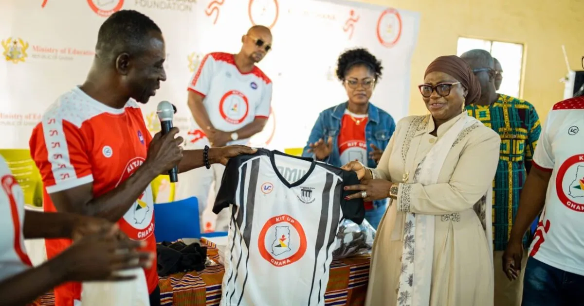 Kit Up Ghana Foundation donates jerseys to Achimota Basic School