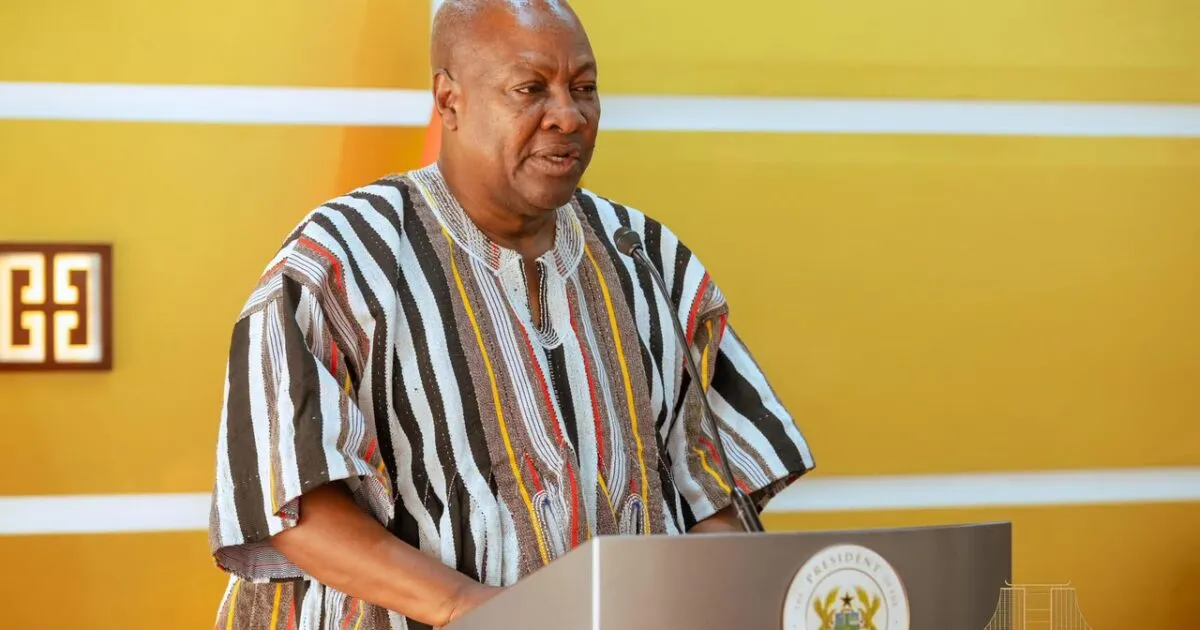 President Mahama raises concern over exodus of Ghana’s young talents