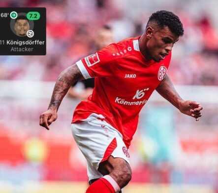 Ransford-Yeboah Königsdörffer scores on emotional return as Mainz hammer Hamburg 5-0