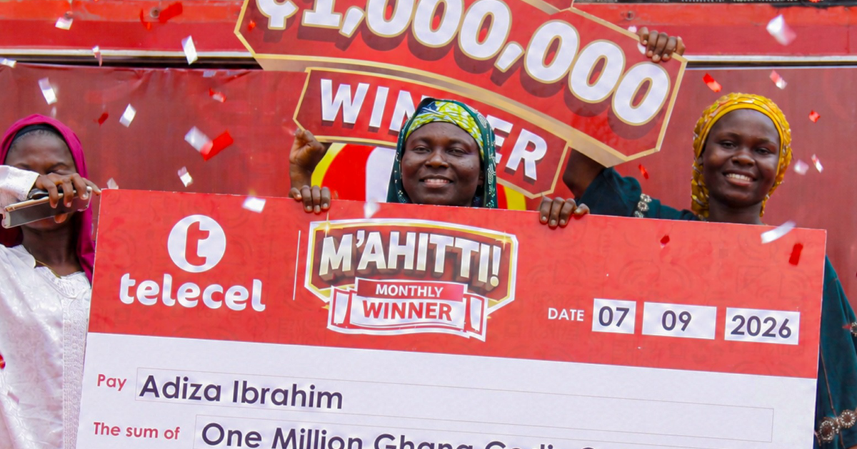 Telecel presents first GH¢1m to mother of eight in M’ahitti promo