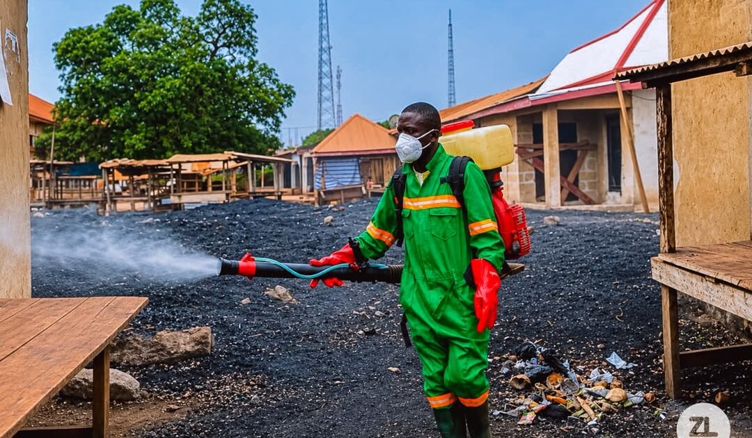 Zoomlion disinfects public facilities in Sefwi Wiawso over health risks